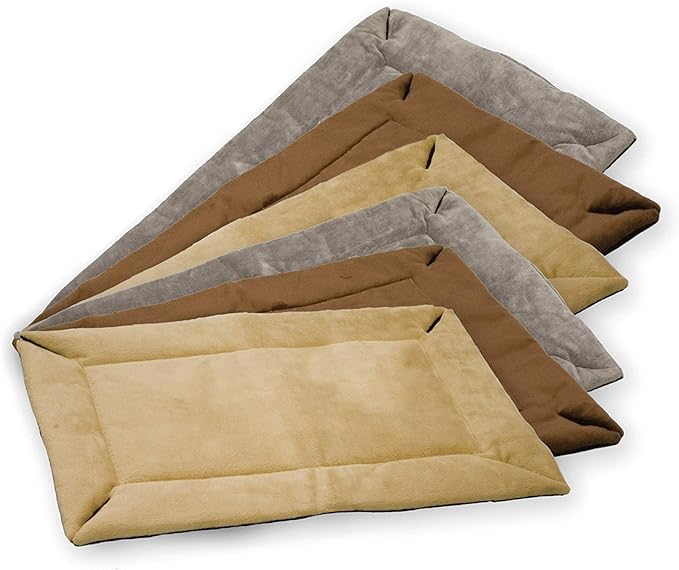 K&H Pet Products Self-Warming Dog Crate Mat, Machine Washable, Mocha Large 25 X 37 Inches (Pack of 2)
