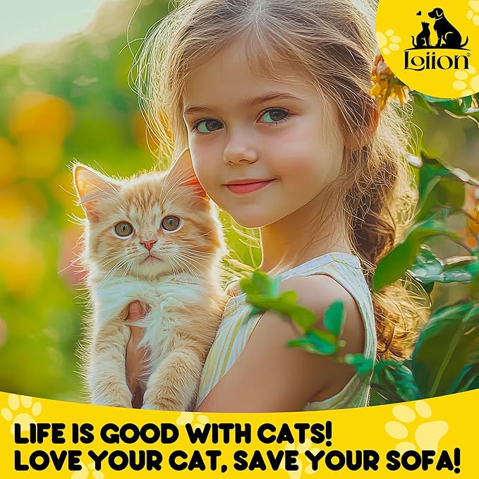Loiion Cat Scratch Furniture Protector - Anti-Slip, Waterproof Sofa Cover to Keep Cats Off, Pet-Friendly Couch Protectors for 3 Cushion Couch, Anti-Scratch Couch Cover for Pets and Kids 150"X91"Brown