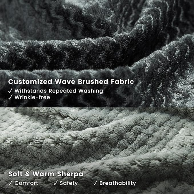 Miguel Cat Bed for Indoor Cats Washable Removable Cover - Small Pet Bed with Side Square Dog Bed Rectangle Soft Puppy Bed Bolster Cuddle Kitten Bed with Wall Non-Slip Bottom, Dark Gray 20 Inch