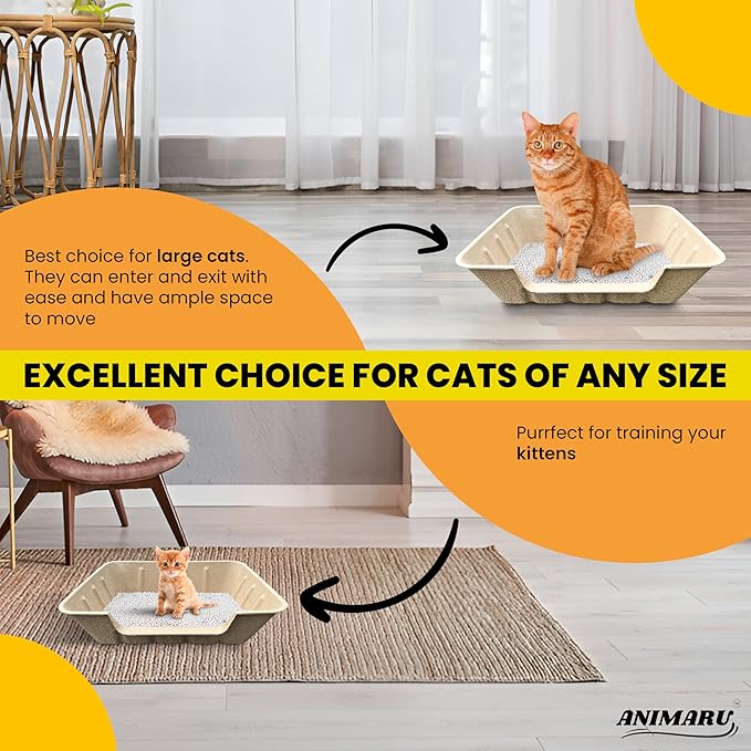 Disposable Litter Boxes (Jumbo - Low Entry, 4-Pack)