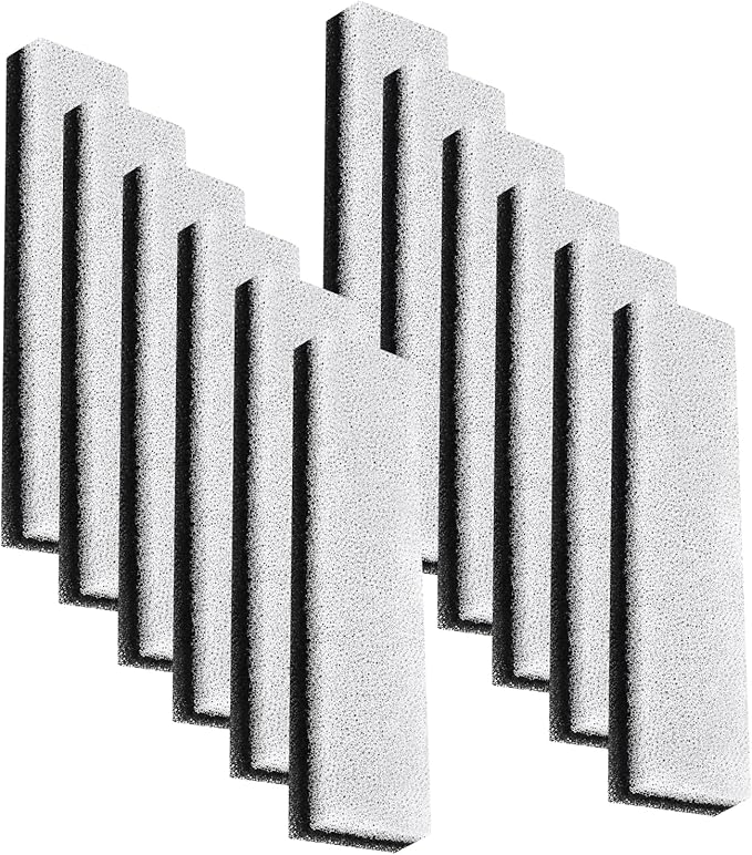 Pet Water Fountain Filter, Cat Dog Water Fountain Replacement Filters Compatible with WF020 Fully Transparency Water Fountain - 12 Pack