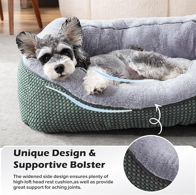 INVENHO Dog Bed Medium Size, Orthopedic Warming Soft Calming Sleeping Durable with Anti-Slip Bottom