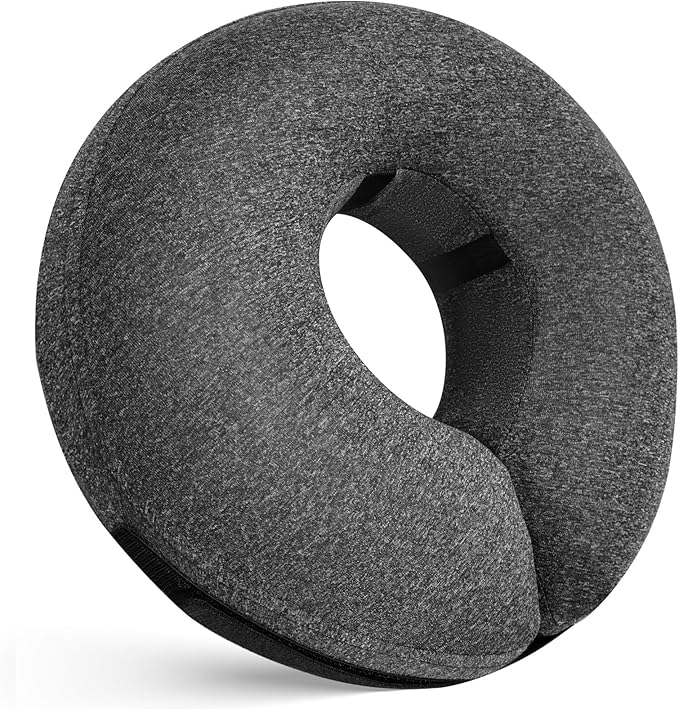 Katoggy Protective Inflatable Recovery Collar, Soft Blow-up Dog Cone Collar, Pet Donut Cone Collar, Comfy Elizabethan Collar After Surgery for Large Dog to Prevent from Biting & Scratching