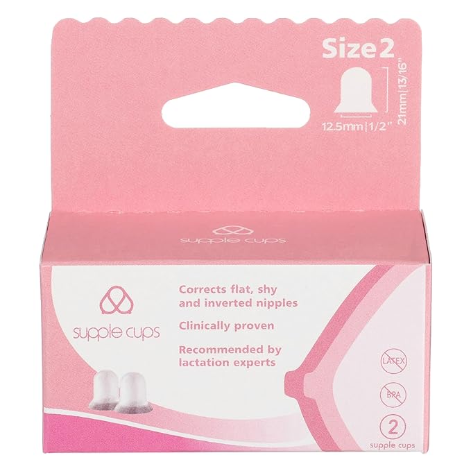 Supple Cups for Flat, Shy and Inverted Nipples (Size 2)