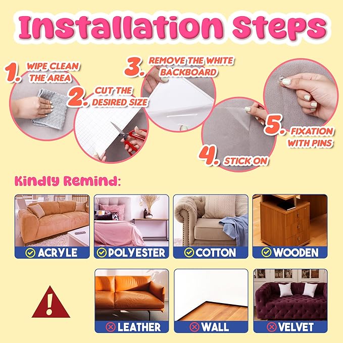 Cat Scratch Furniture Protector: 8 Pcs Couch Protectors Tape from Cats Claws Scratching Single Sided Clear Sticky Sheets Proof Clawing Sofa Corner Protection Cover Anti Scratch for Furniture