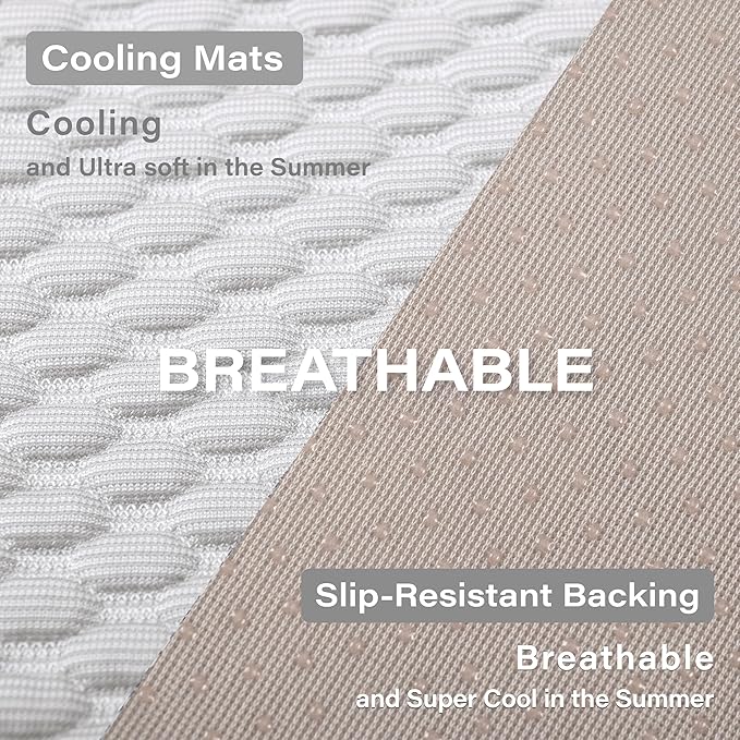 MICROCOSMOS Pet Cooling Mat & Sleeping Pad- Breathable Bubble Surface, EZ Clean. Keep Cooling for Pets, Kids and Adults in Summer.(GreyWhite, 28" x 22")