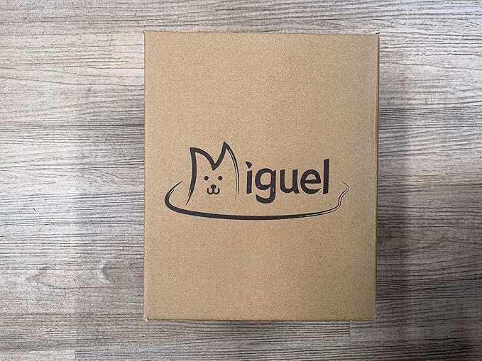 Miguel Medium Small Dog Bed with Washable Removable Cover - Rectangle Pet Bed for Indoor Cats with Bolster Soft Cuddle Bed for Puppies with Supportive Side Wall Slip-Resistant Bottom, Brown 25 Inches