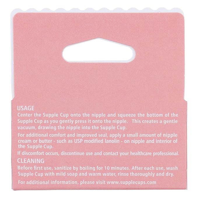 Supple Cups for Flat, Shy and Inverted Nipples (Size 1)